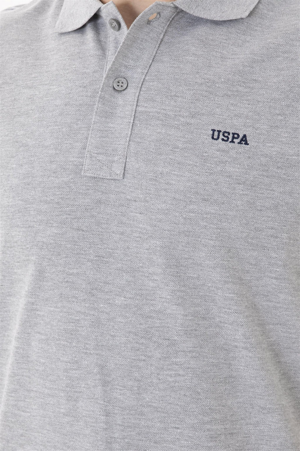 Мужская серая меланжевая базовая футболка - U.s. polo assn фото 7