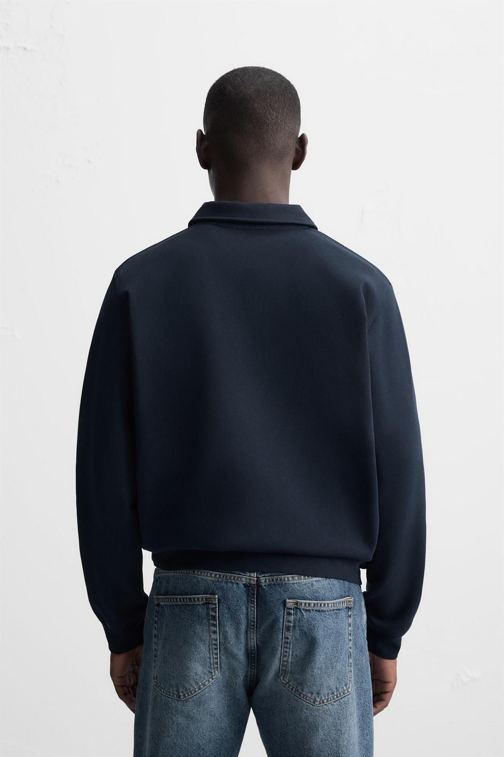 INTERLOCK ZIP POLO SHIRT - Zara фото 4