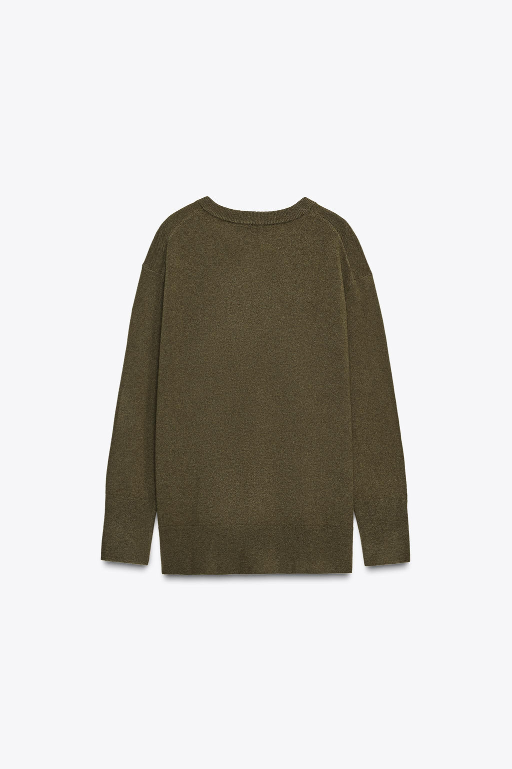 OVERSIZED 100% WOOL KNIT SWEATER - Zara фото 6