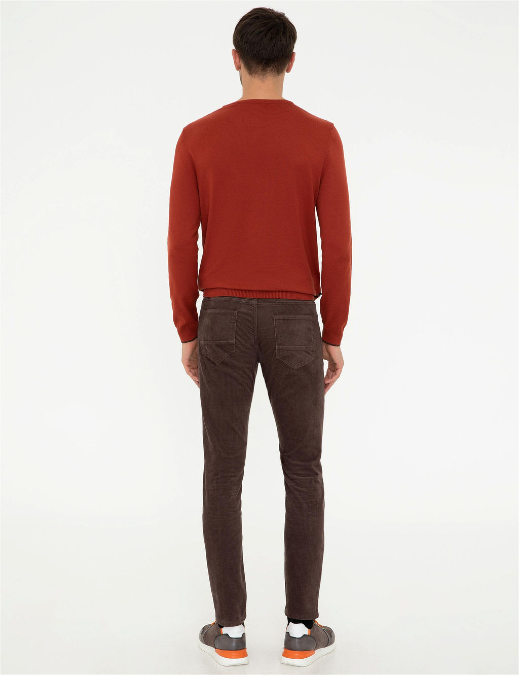 A__k Kahverengi Slim Fit Kanvas Pantolon - Pierre cardin фото 4