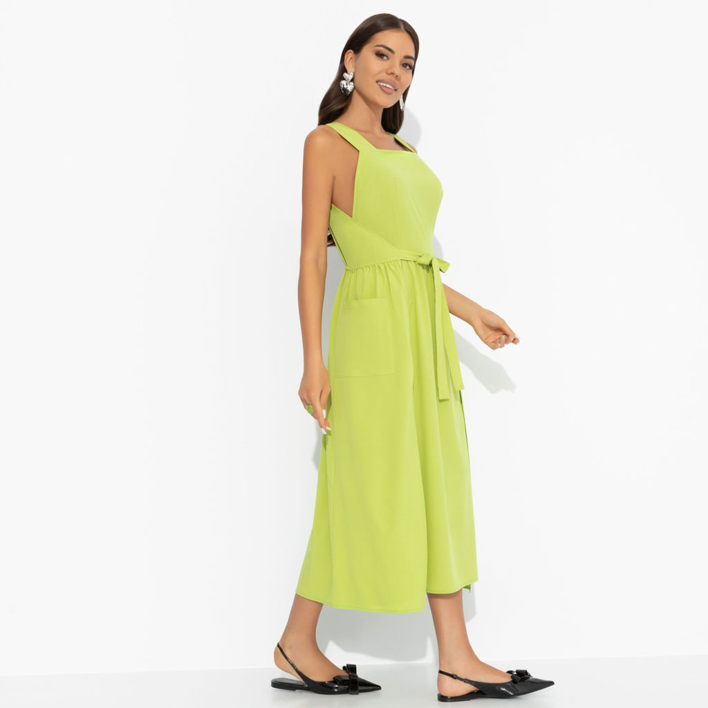 Сарафан с завязками на запах, Захватывающе стильная (лайм) - Charutti фото 10