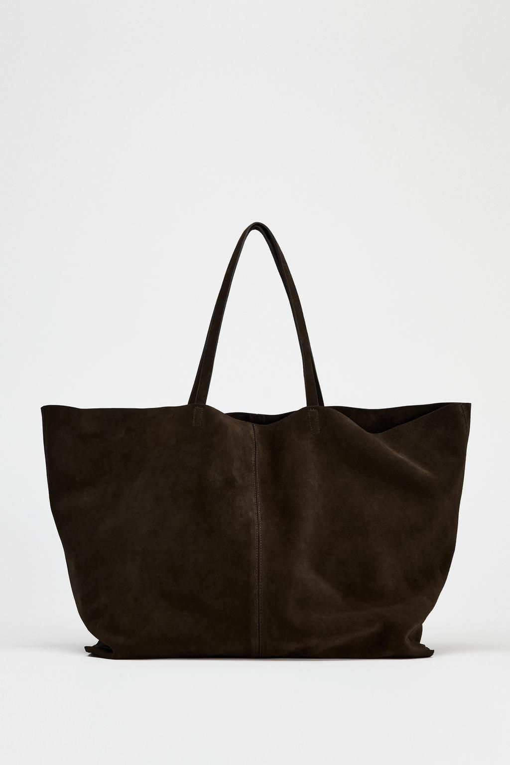 SUEDE MAXI TOTE BAG - Zara фото 8
