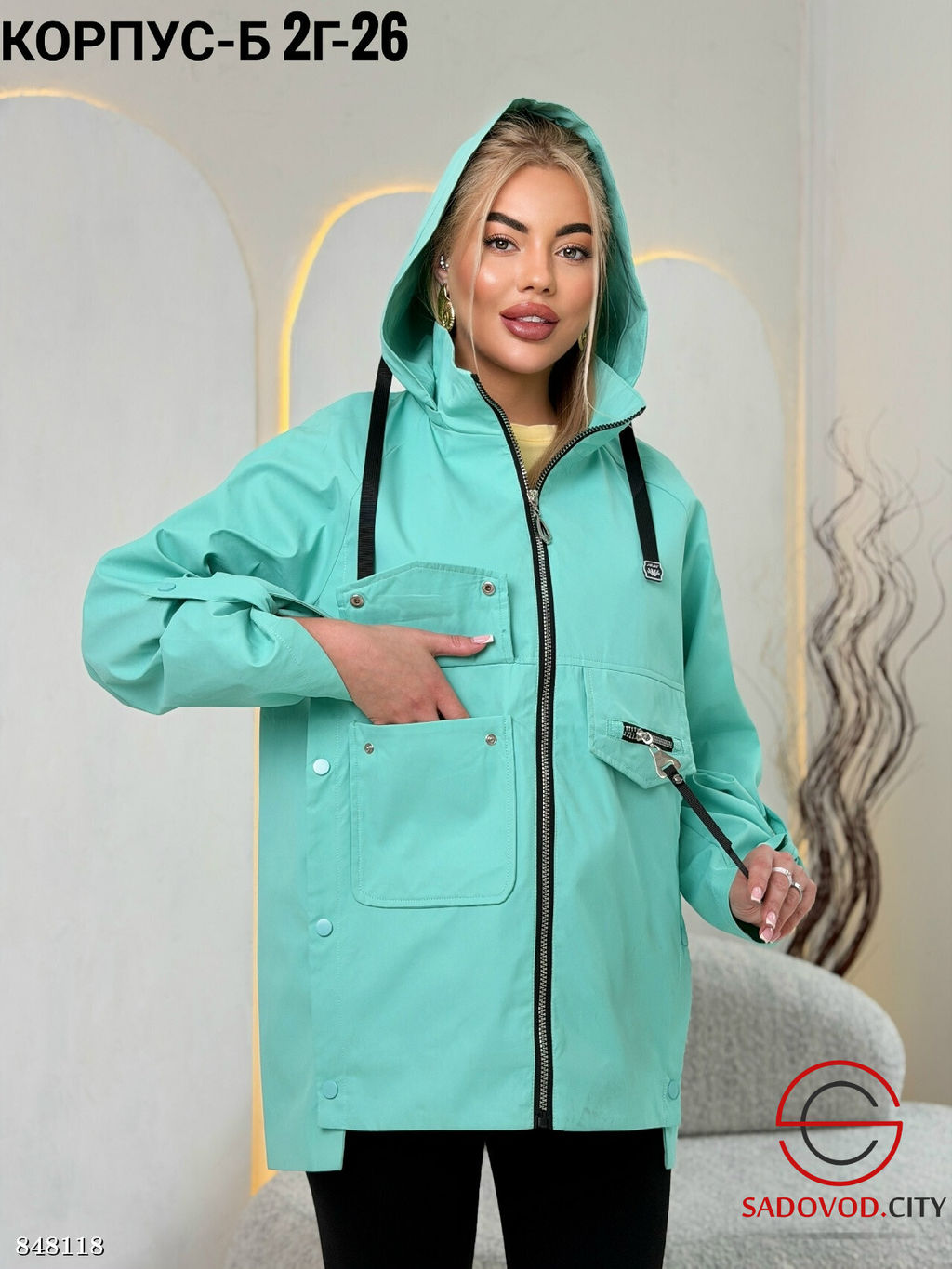 Ветровка женская с капюшоном - Bruno фото 4