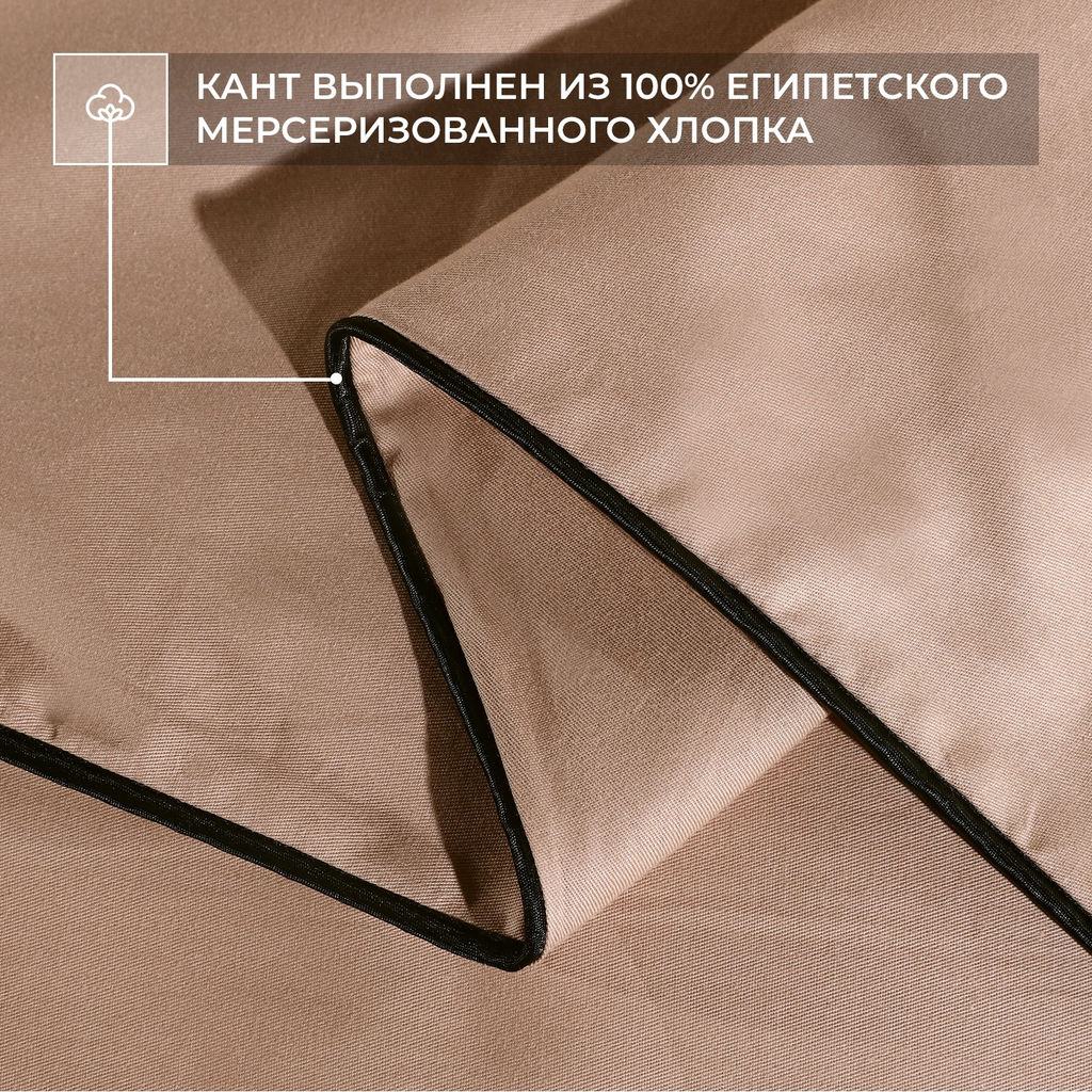 Наволочки Однотонный Сатин Элитный 100% египетский хлопок NE01577 /70-70 2 шт - Ситрейд фото 4