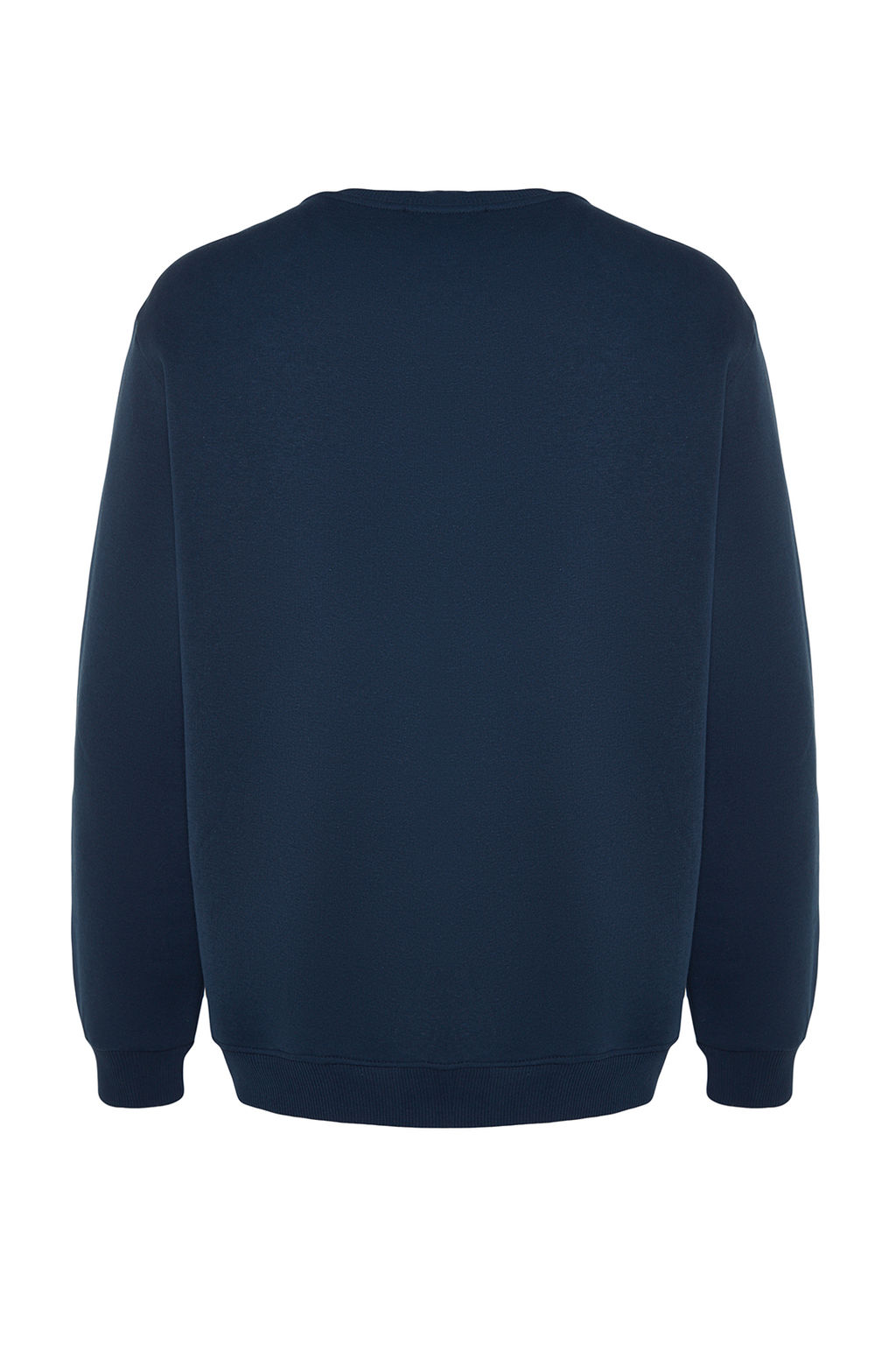 TRENDYOL MAN Indigo Regular/Normal Kesim Arma Nak?sl? Ici Polar/S?cak Tutan Sweatshirt TMNAW24SW00127 - Trendyolmilla фото 8