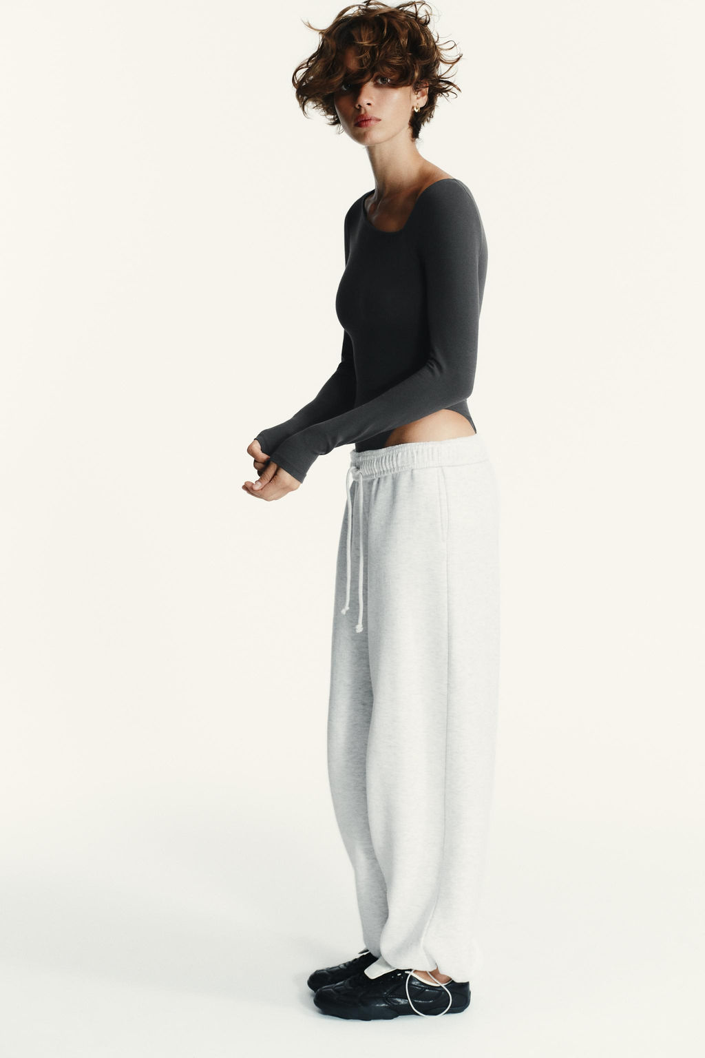 ASYMMETRIC LONG SLEEVE BODYSUIT - Zara фото 3