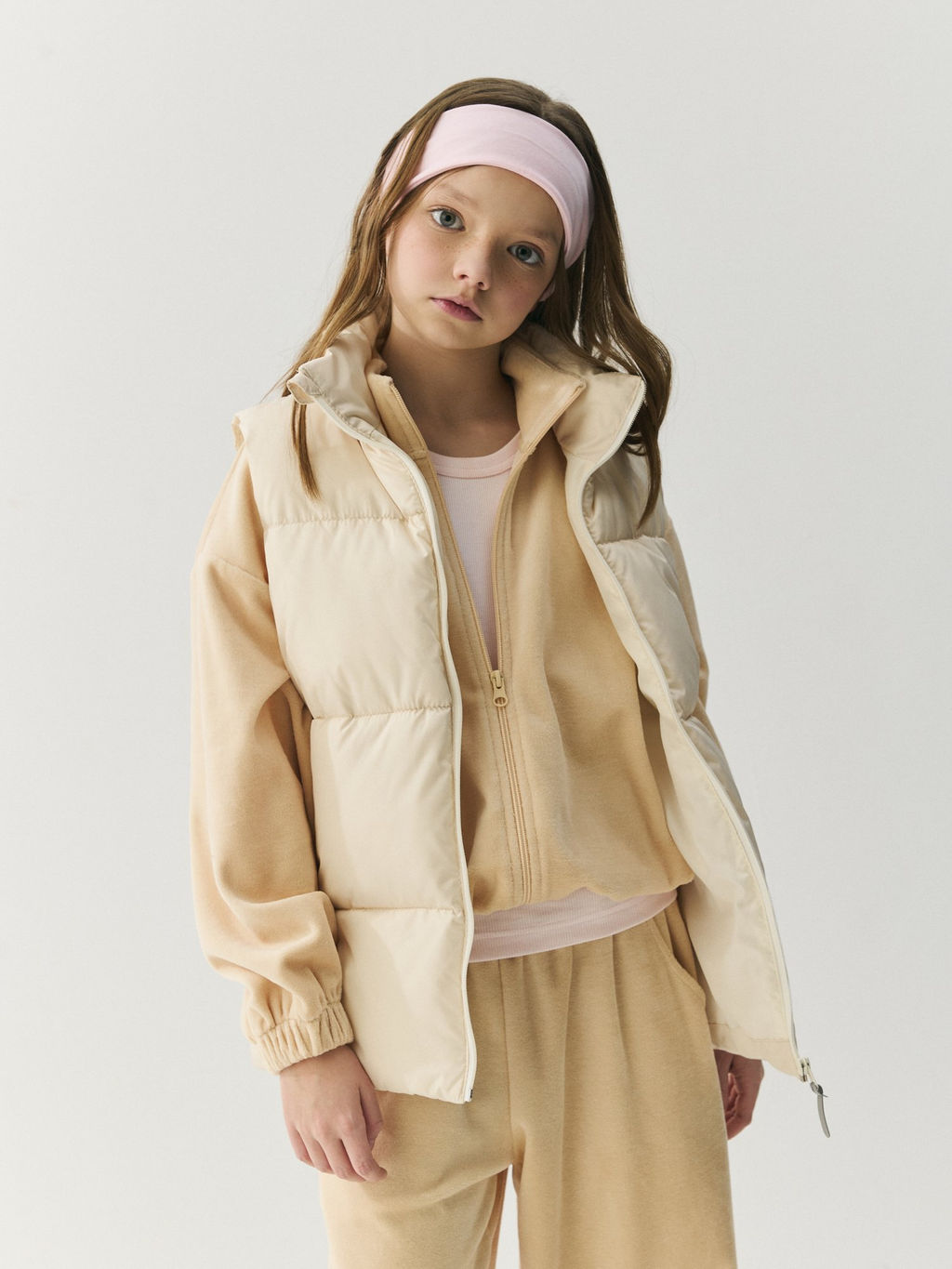 Олимпийка велюровая Беж 7+ - Bungly фото 4