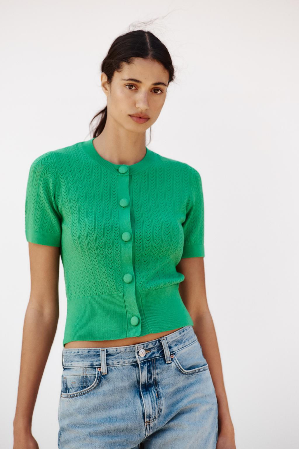 POINTELLE KNIT TOP - Zara фото 9