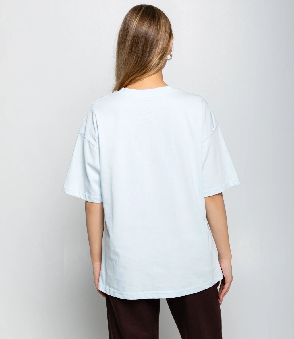 Футболка #КТ8802 (8), светло-голубой