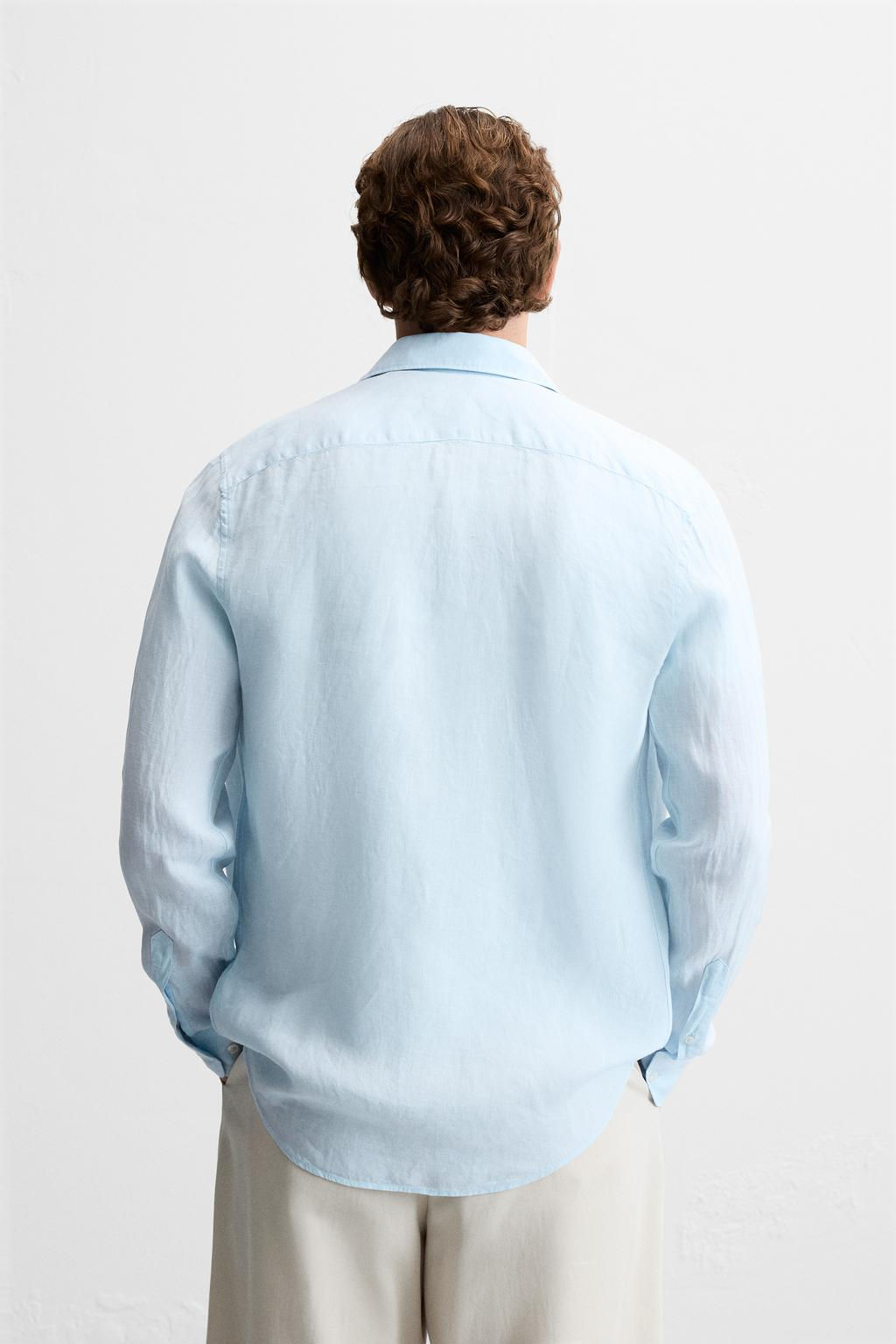 100% LINEN SHIRT - Zara фото 11