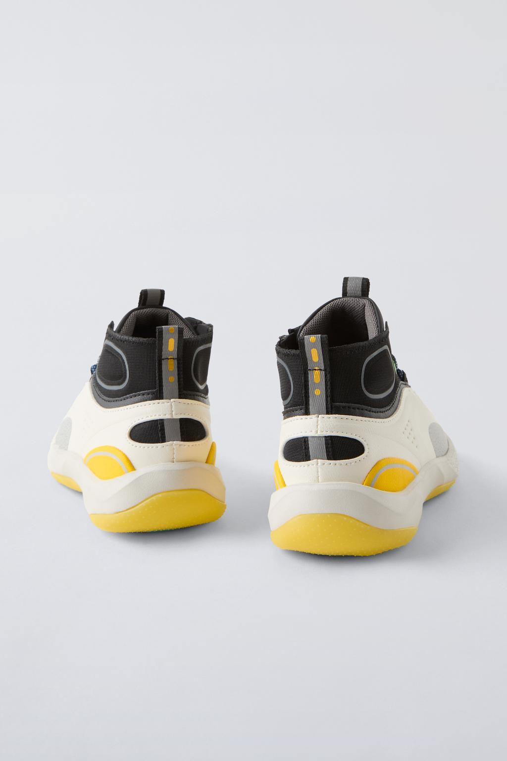 MULTICOLOURED HIGH-TOP SNEAKERS - Zara фото 5