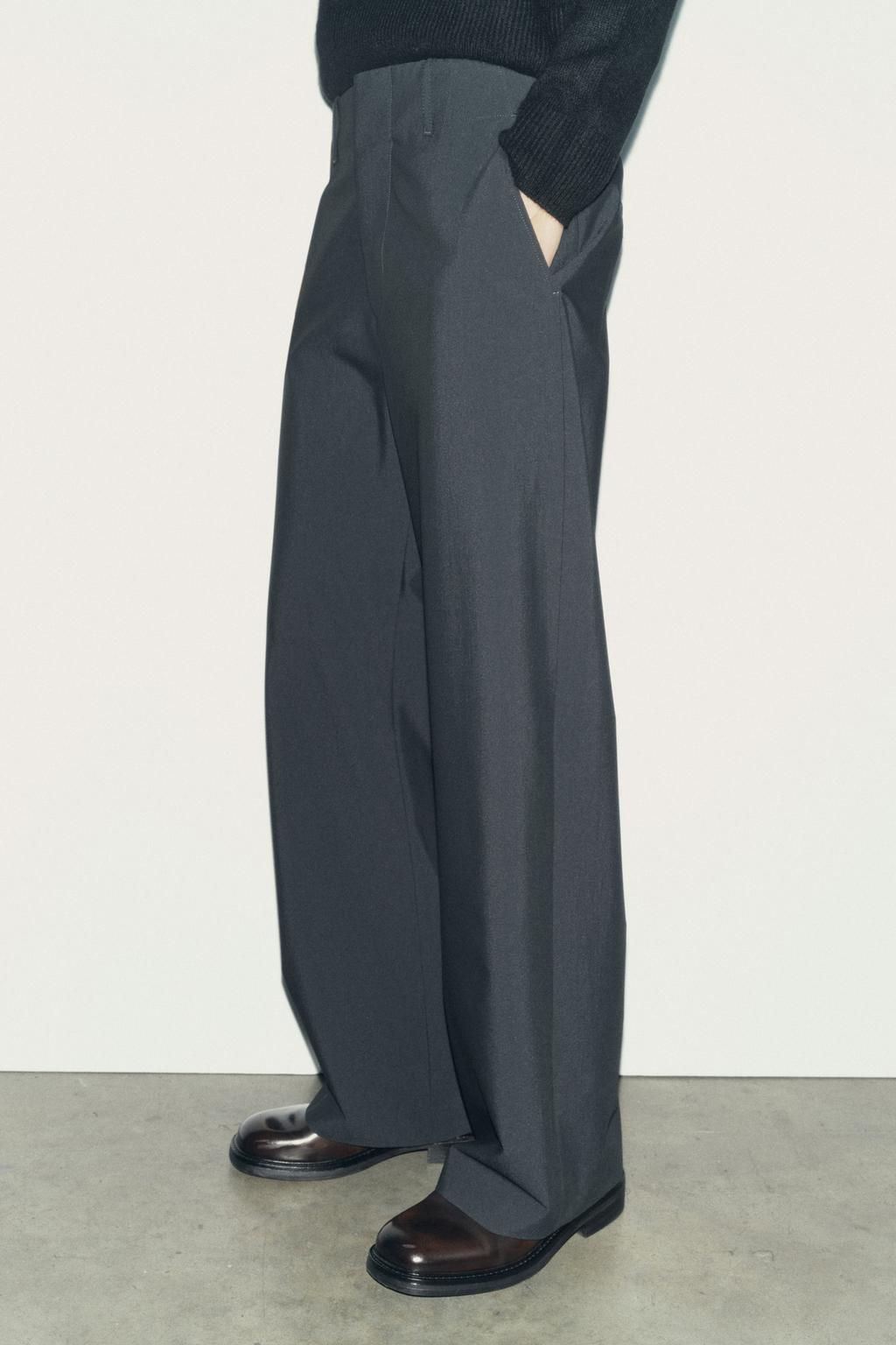 ZW COLLECTION STRAIGHT-FIT TROUSERS - Zara фото 4