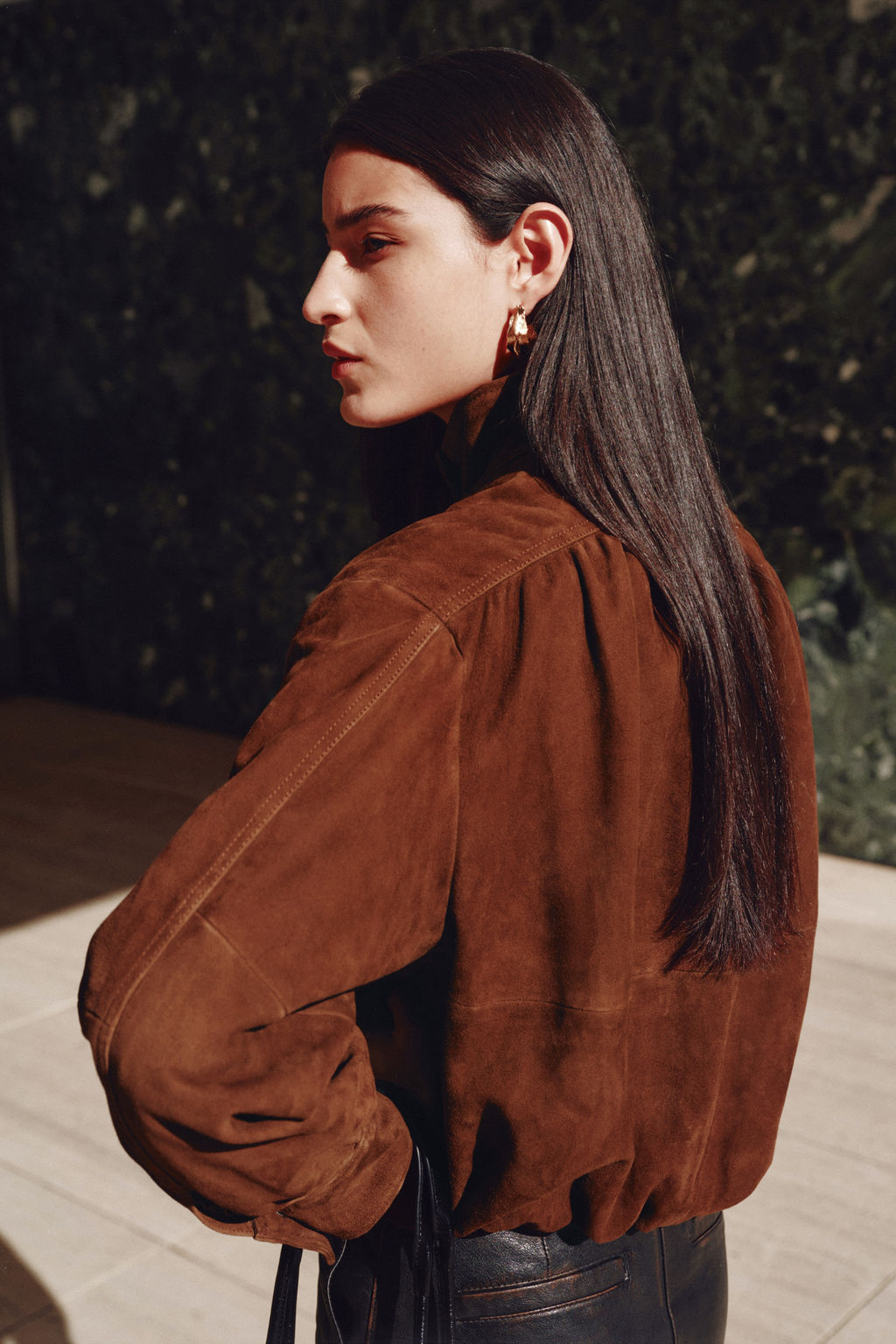 Chaqueta oversize de ante - H&m фото 4