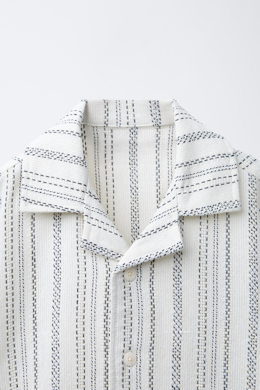 RUSTIC STRIPED BOWLING SHIRT - Zara фото 3
