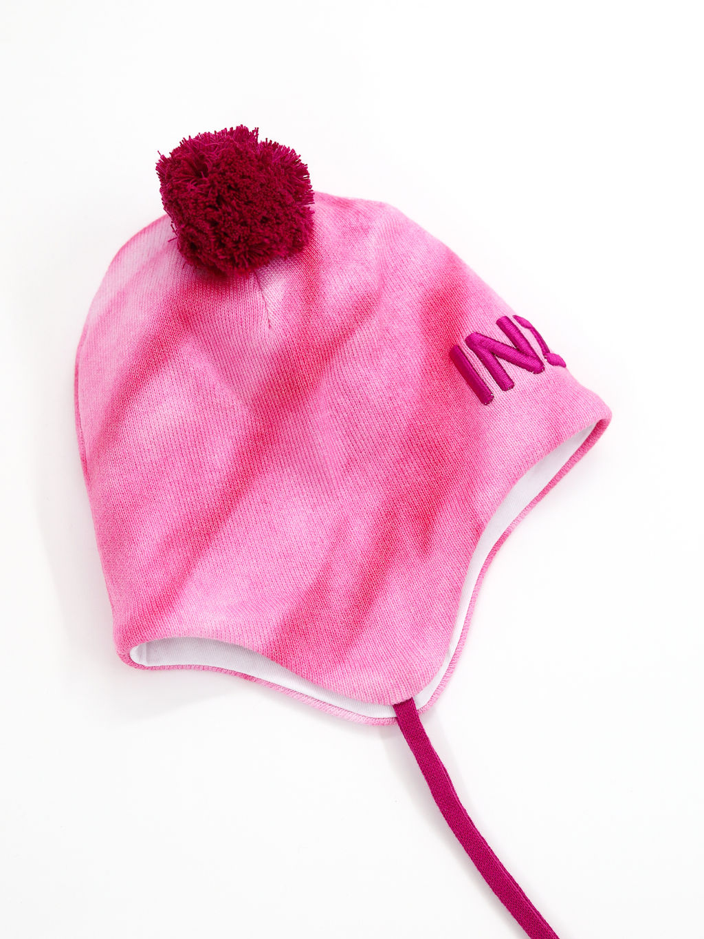 Шапка на завязках, розовая - Inzibe фото 6
