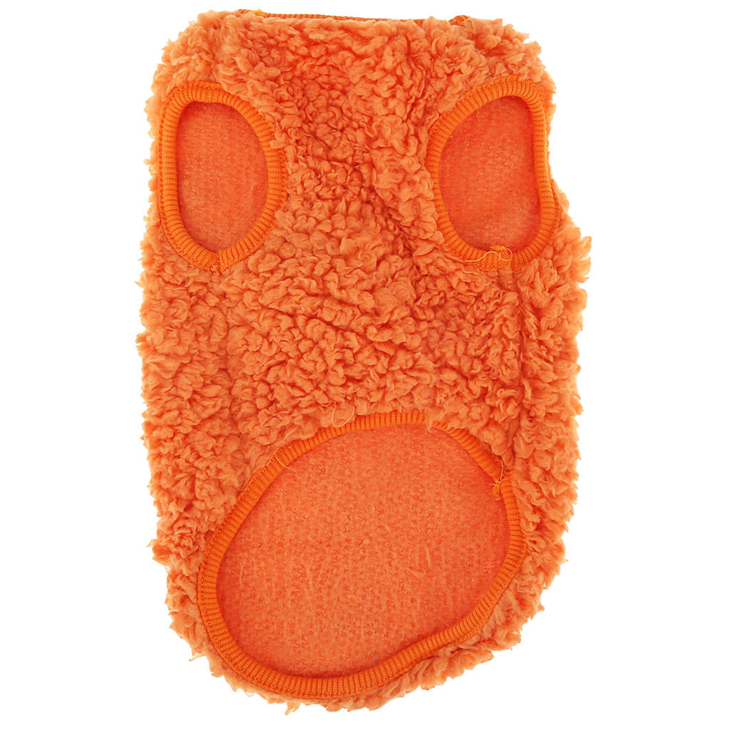 Пэт тойс (Pet toys) Одежда для собаки Жилетка с декором - лев, р-р L, длина спинки 28см/обхват груди 36см/обхват шеи 20см, цвет-оранжевый, искусственный мех (100% полиэстер) (Китай) фото 6
