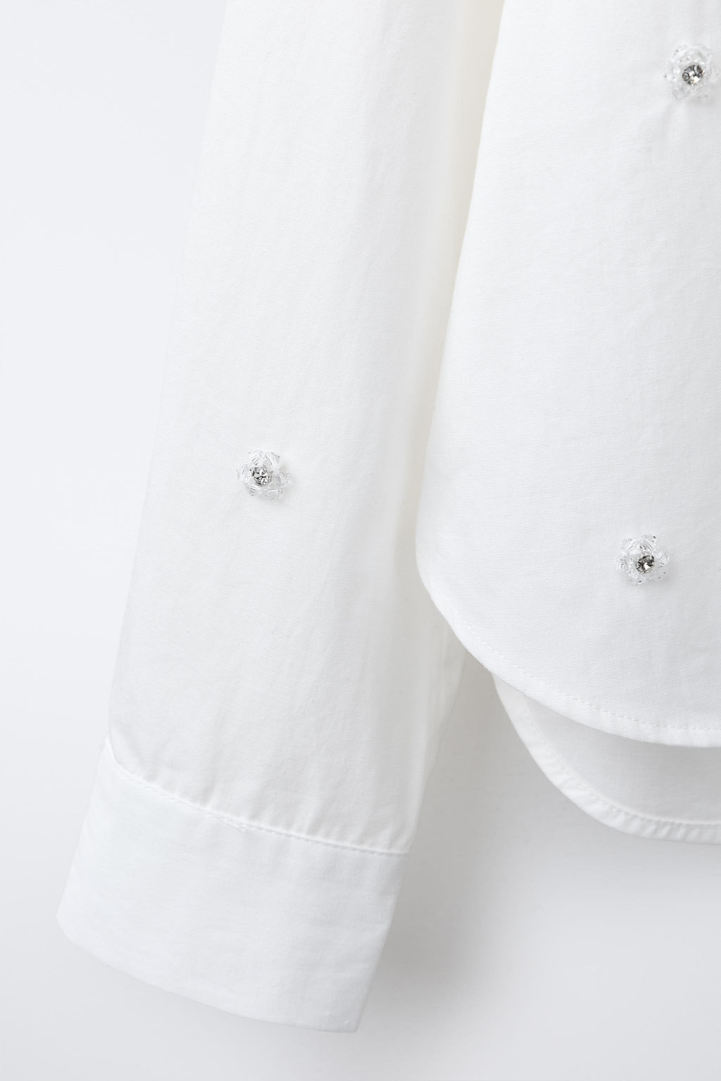 SHINY FLORAL SHIRT - Zara фото 4