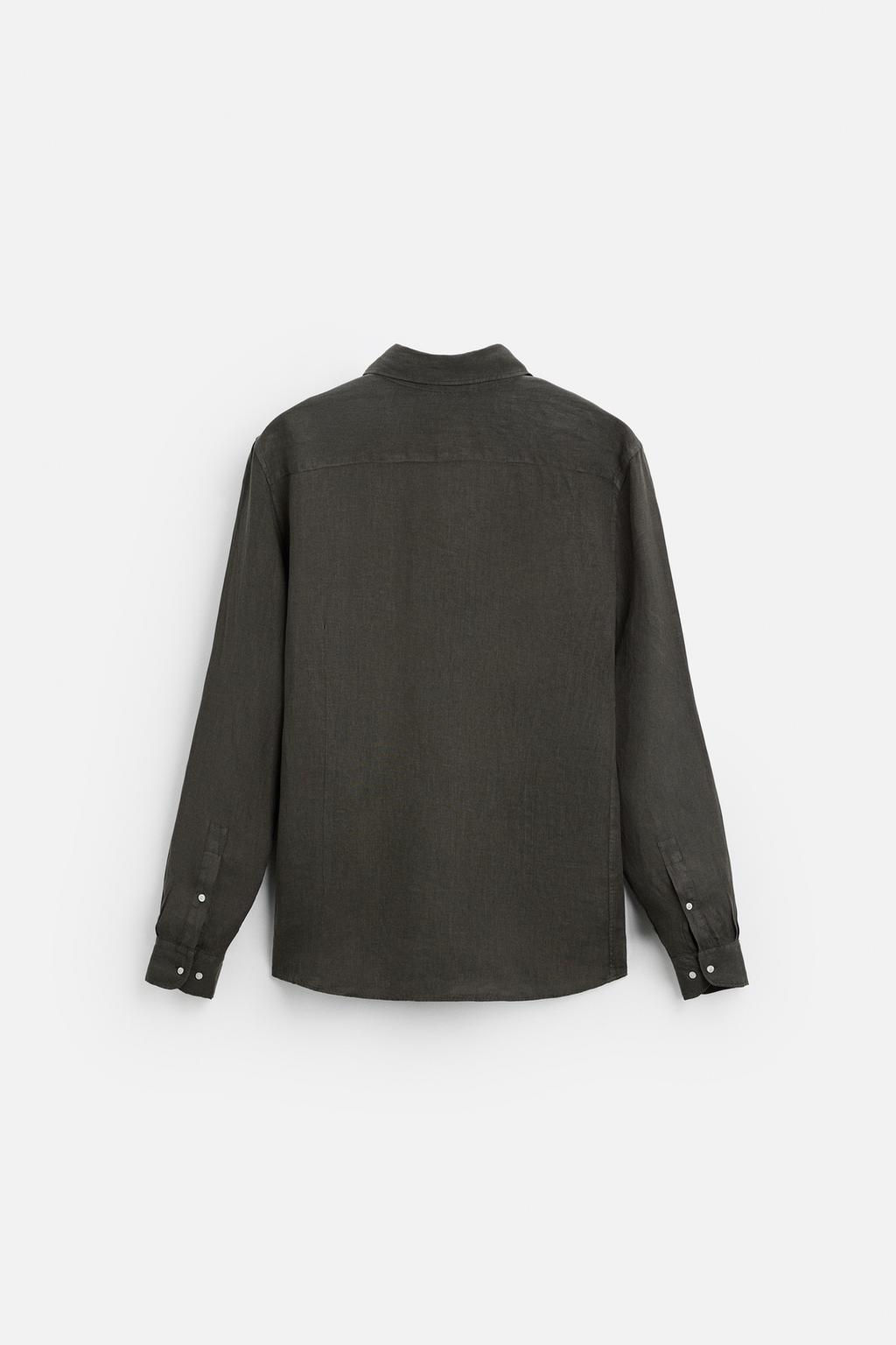 100% LINEN SHIRT - Zara фото 16