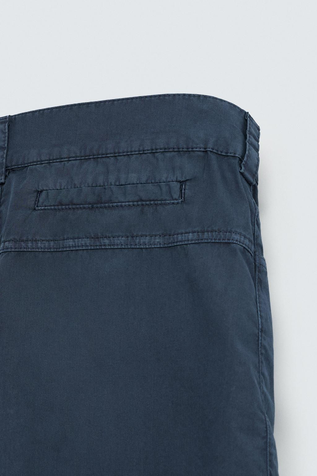 WASHED COTTON BERMUDA SHORTS - Zara фото 30
