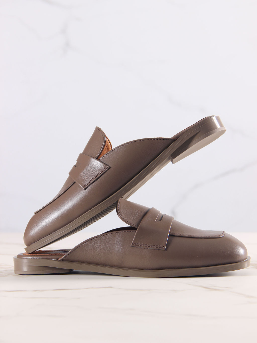 Мюли 1072.подиум205br.Коричневый