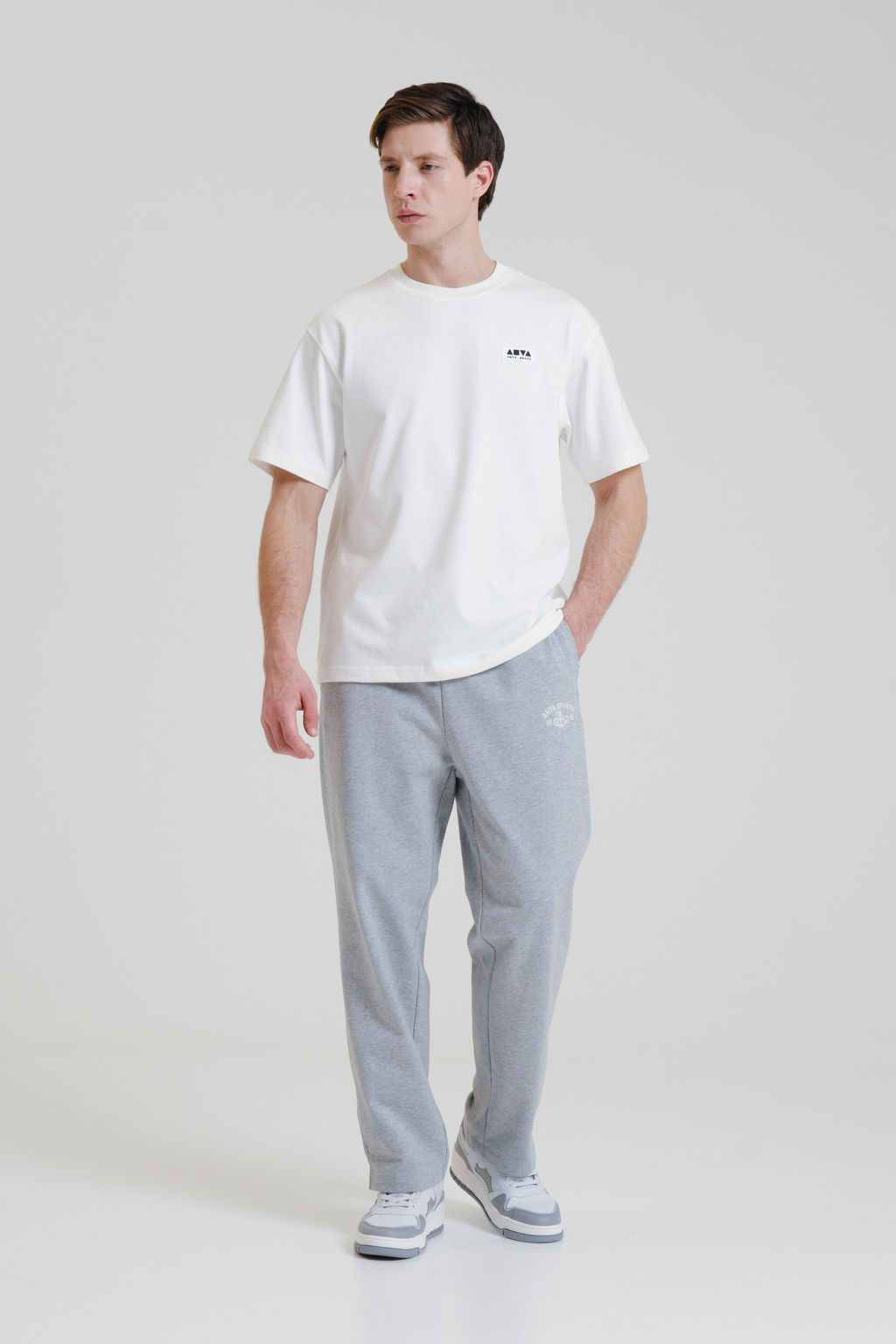 Брюки трикотажные Серый