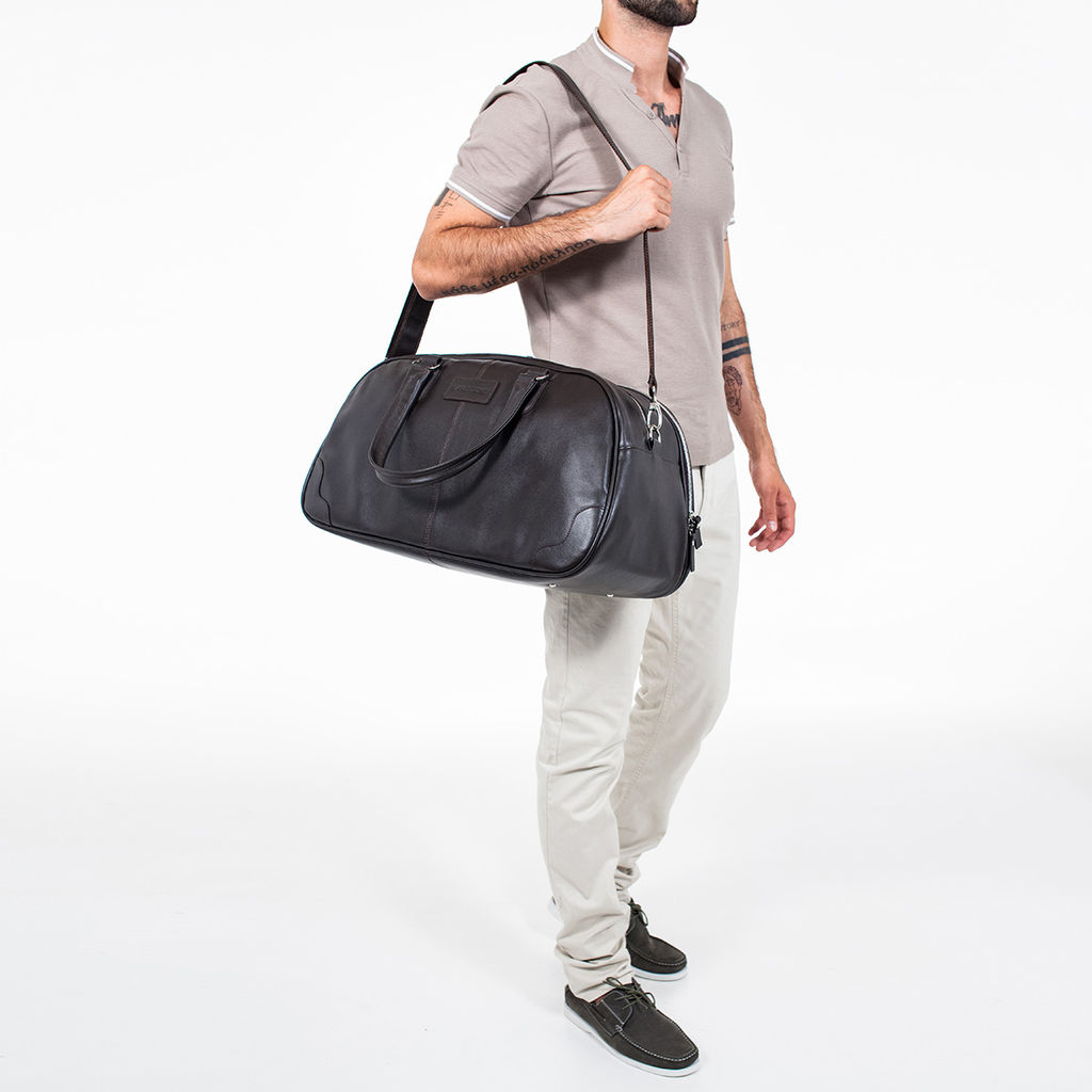 Кожаная дорожная сумка Jutland Black - Lakestone фото 18
