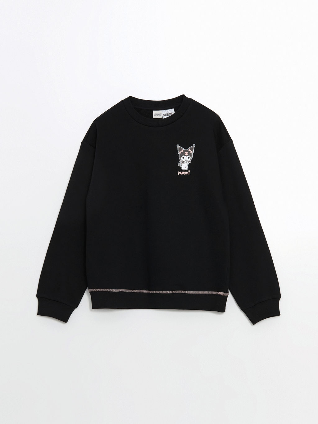 Bisiklet Yaka Kuromi Bask?l? K?z ?ocuk Sweatshirt