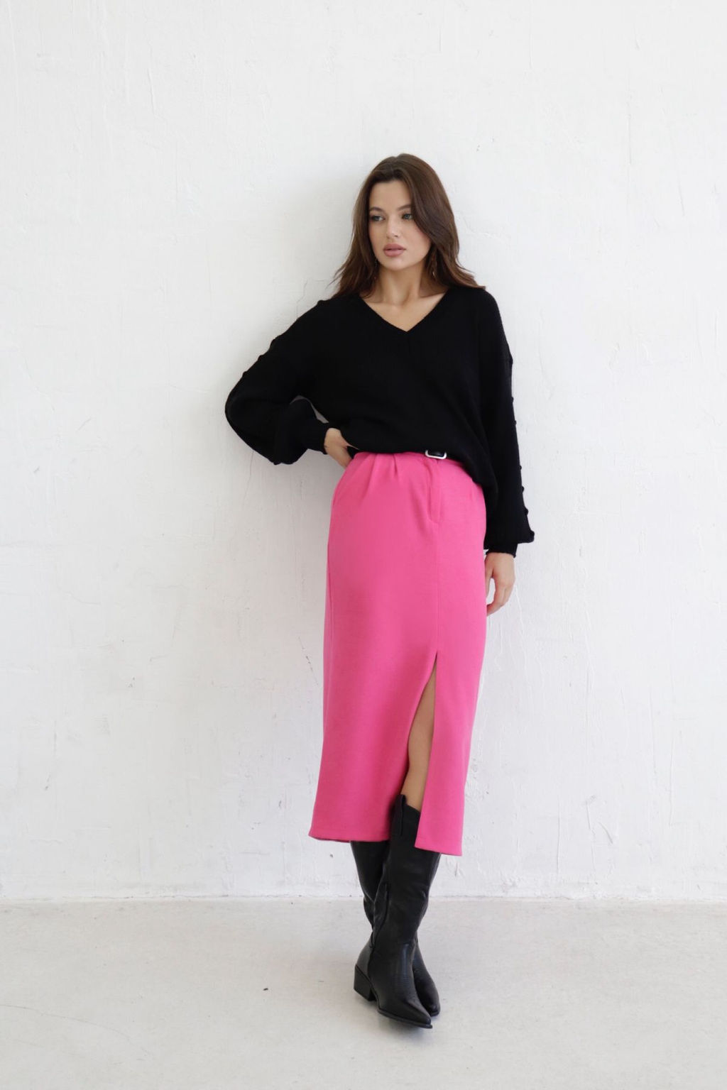 Юбка миди-макси с разрезом спереди - Martichelli фото 18