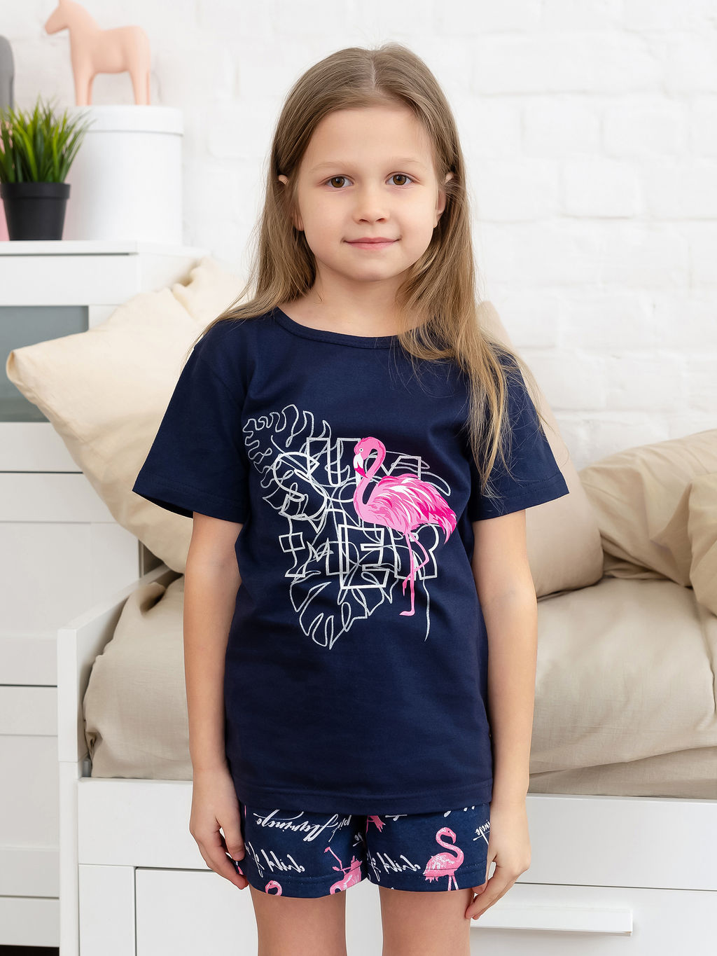 Костюм детский, модель 326, трикотаж (26 размер, Фламинго, синий ) - Ивановотекстиль фото 7