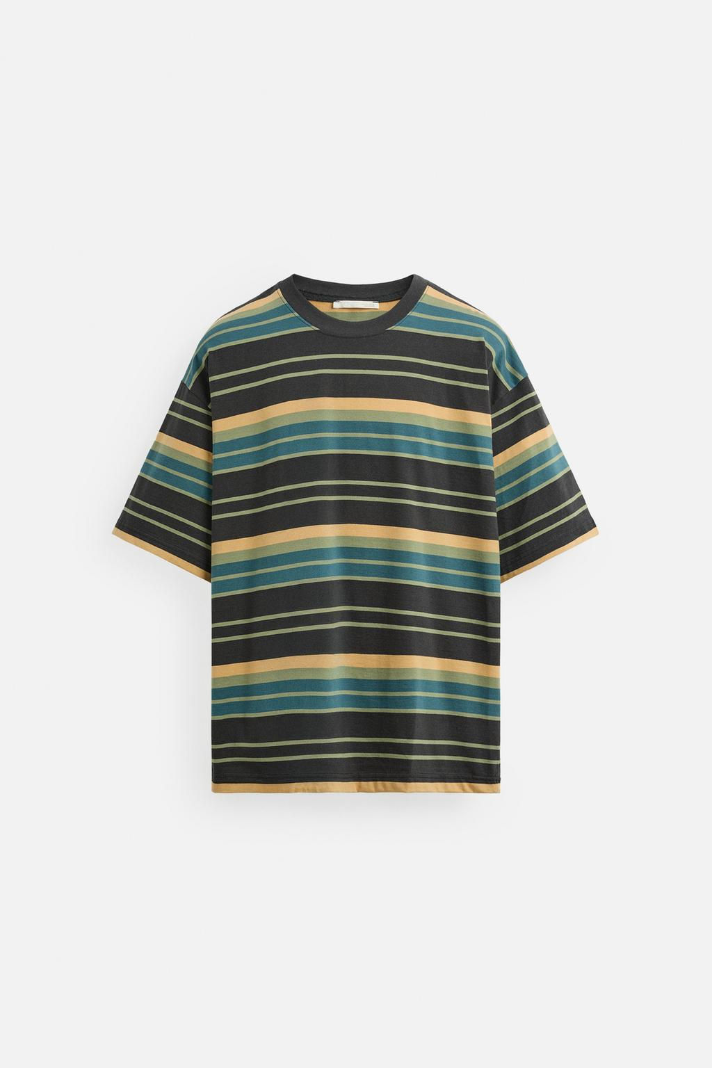 STRIPED JACQUARD T-SHIRT - Zara фото 7