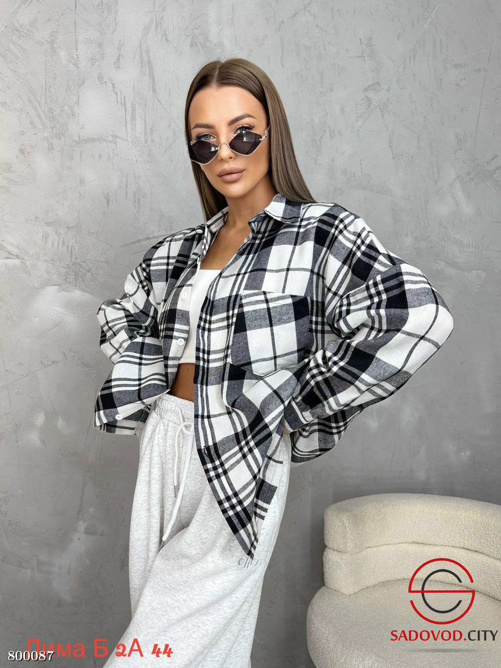 рубашки оверсайз женские - Bruno фото 6