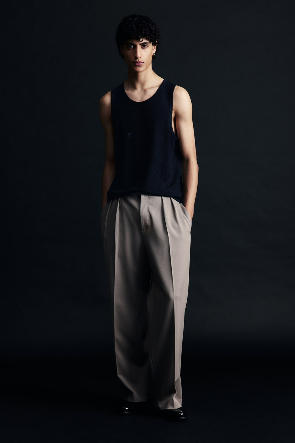 Camiseta metalizada sin mangas Regular Fit - H&m фото 2