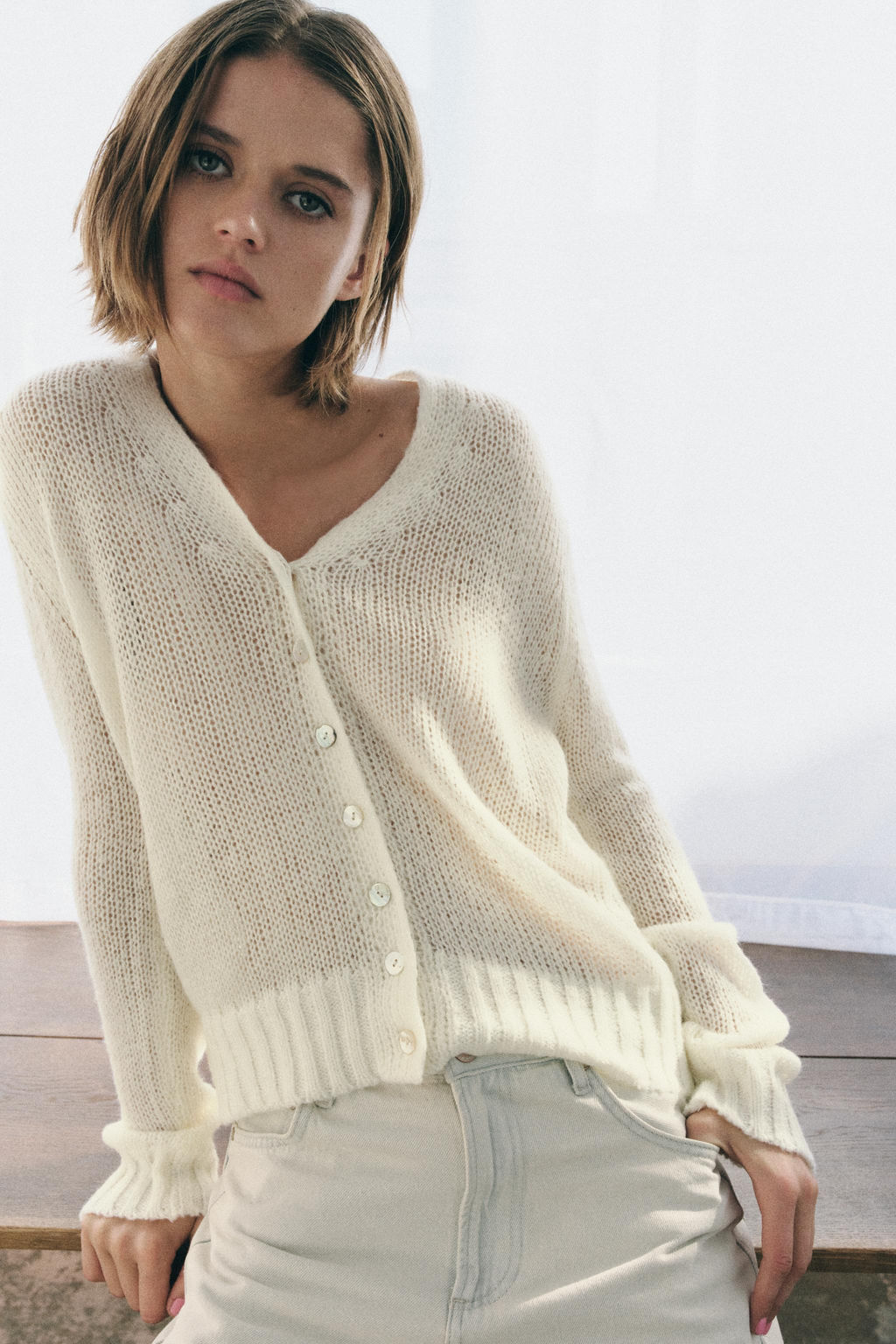 V-NECK CARDIGAN - Zara фото 8