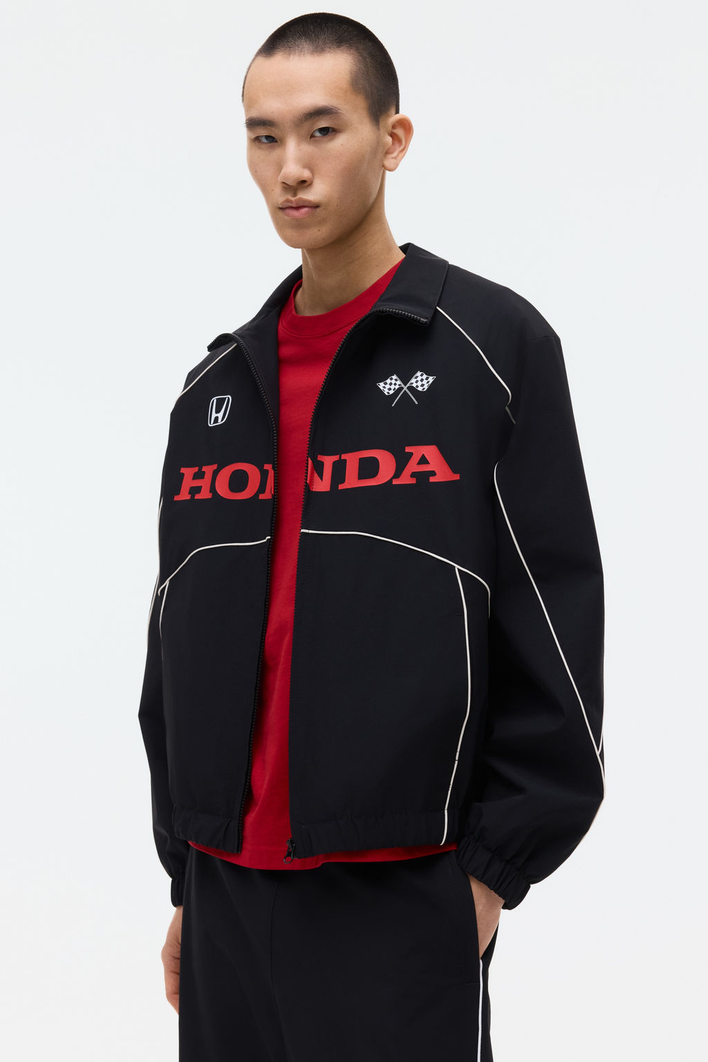 Chaqueta de ch?ndal en nailon estampado Loose Fit - H&m фото 2