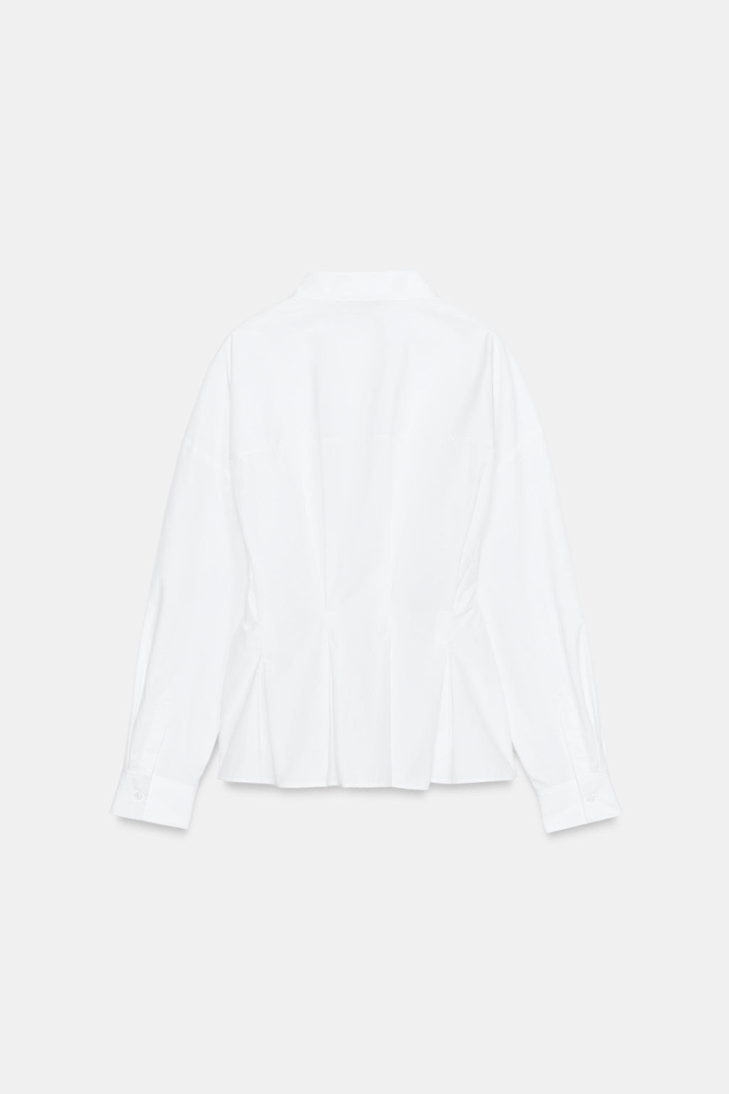 CAMISA POPEL?N PINZAS ESPALDA / Blanco - Zara фото 8