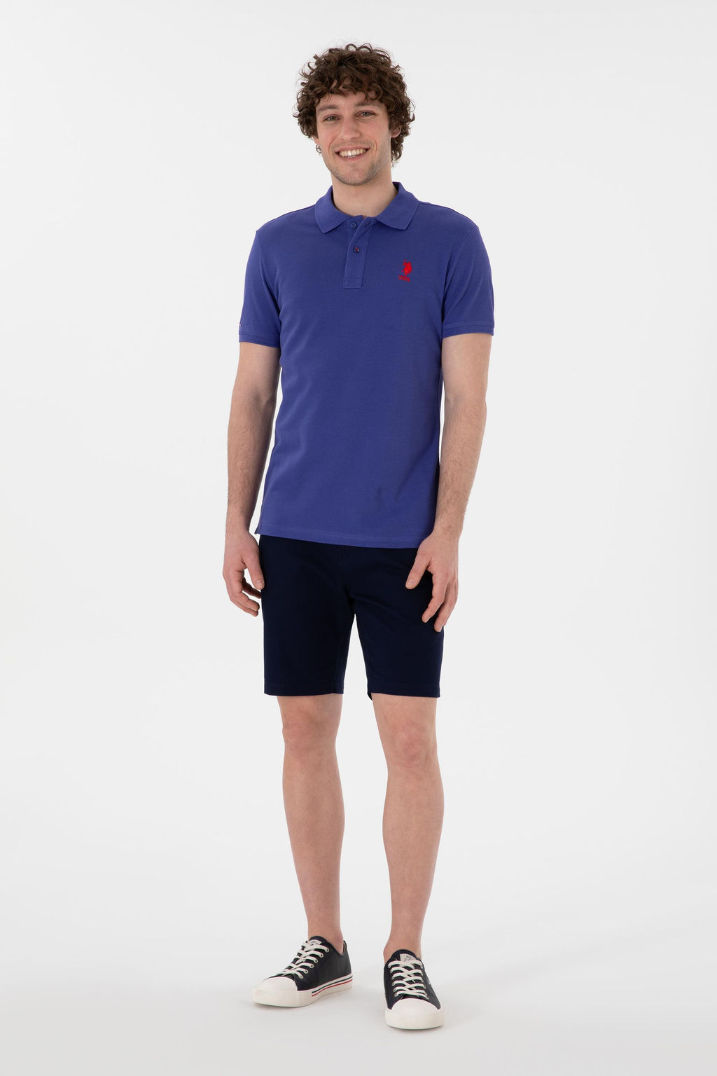 Erkek Slim Fit Polo Yaka Saks Basic Ti__rt Sepette S_rpriz _ndirim - U.s. polo assn фото 4