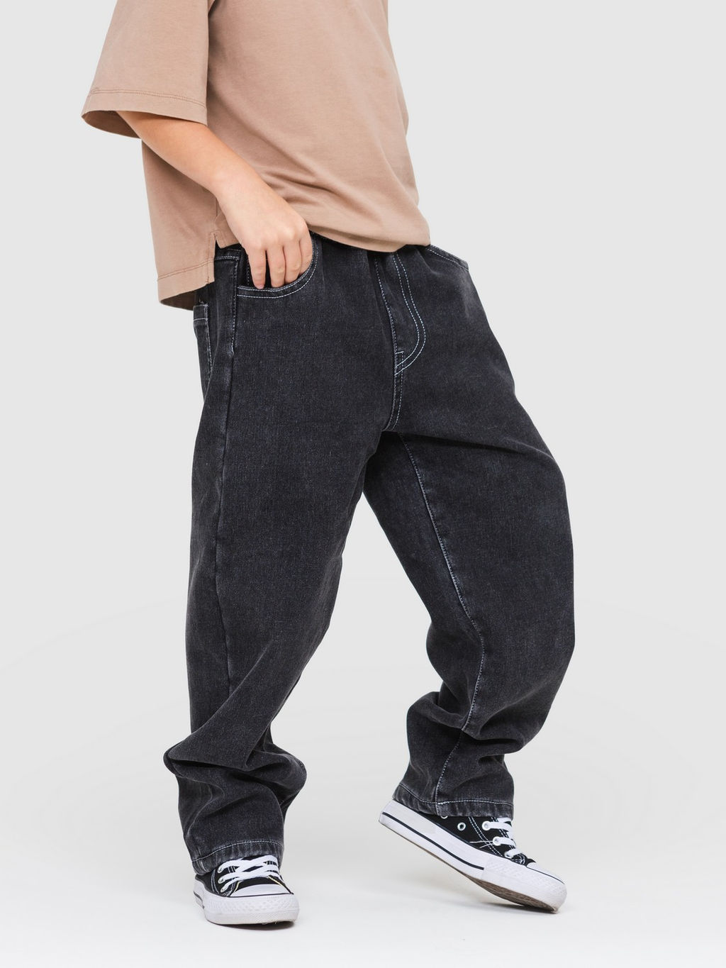 Джинсы-багги утеплённые для мальчиков