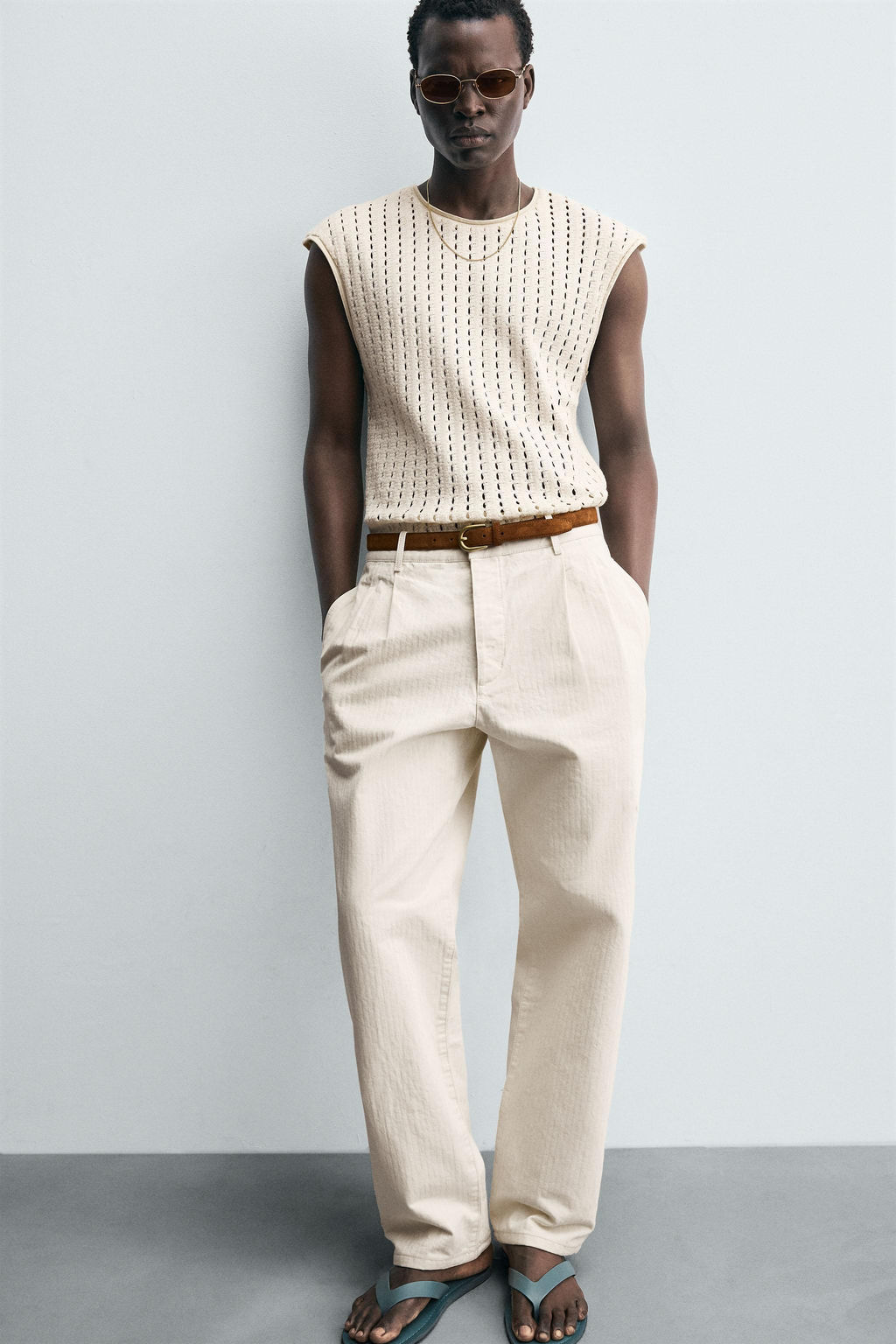 SLEEVELESS KNIT T-SHIRT - Zara фото 6