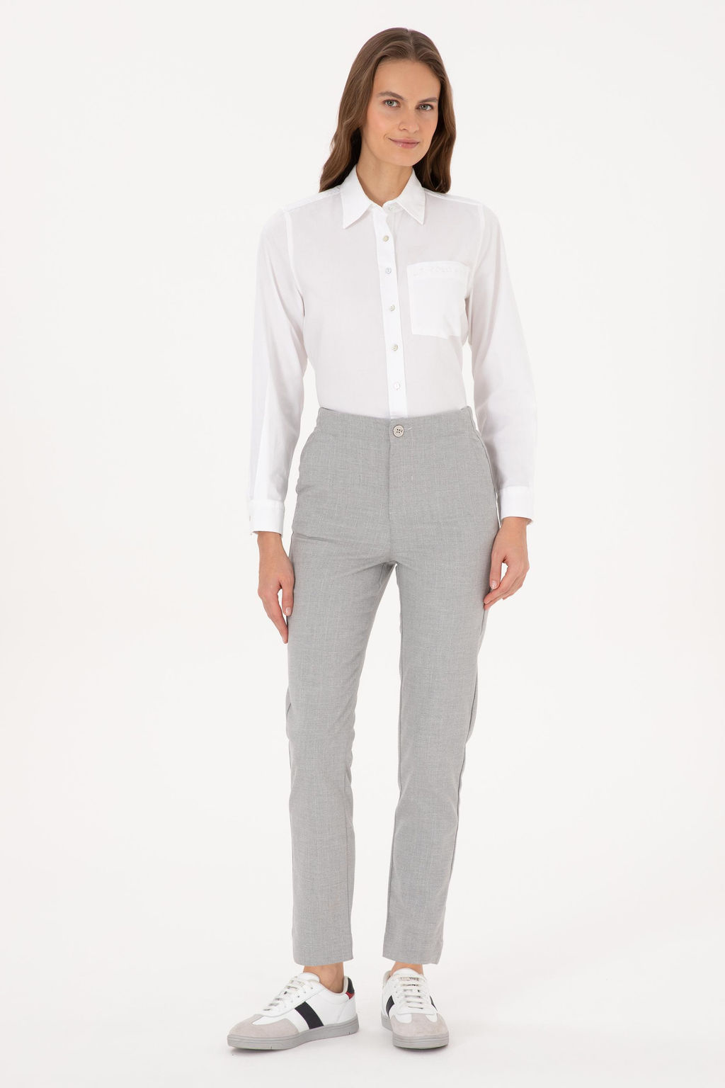 Kad_n A__k Gri Kanvas Pantolon - U.s. polo assn фото 3