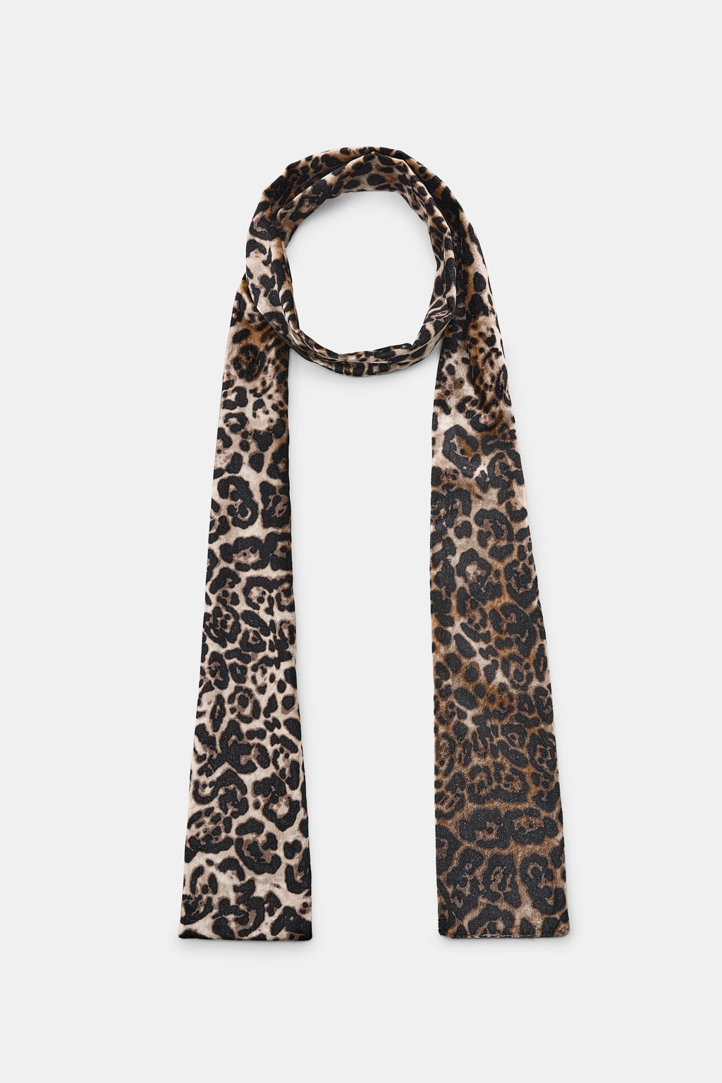 ANIMAL PRINT VELVET SCARF - Zara фото 2