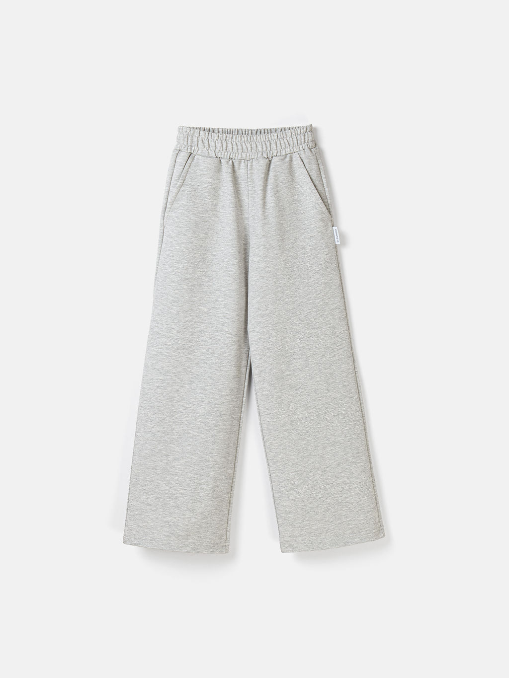 Брюки палаццо облегченные Серый меланж 7+ - Bungly фото 2