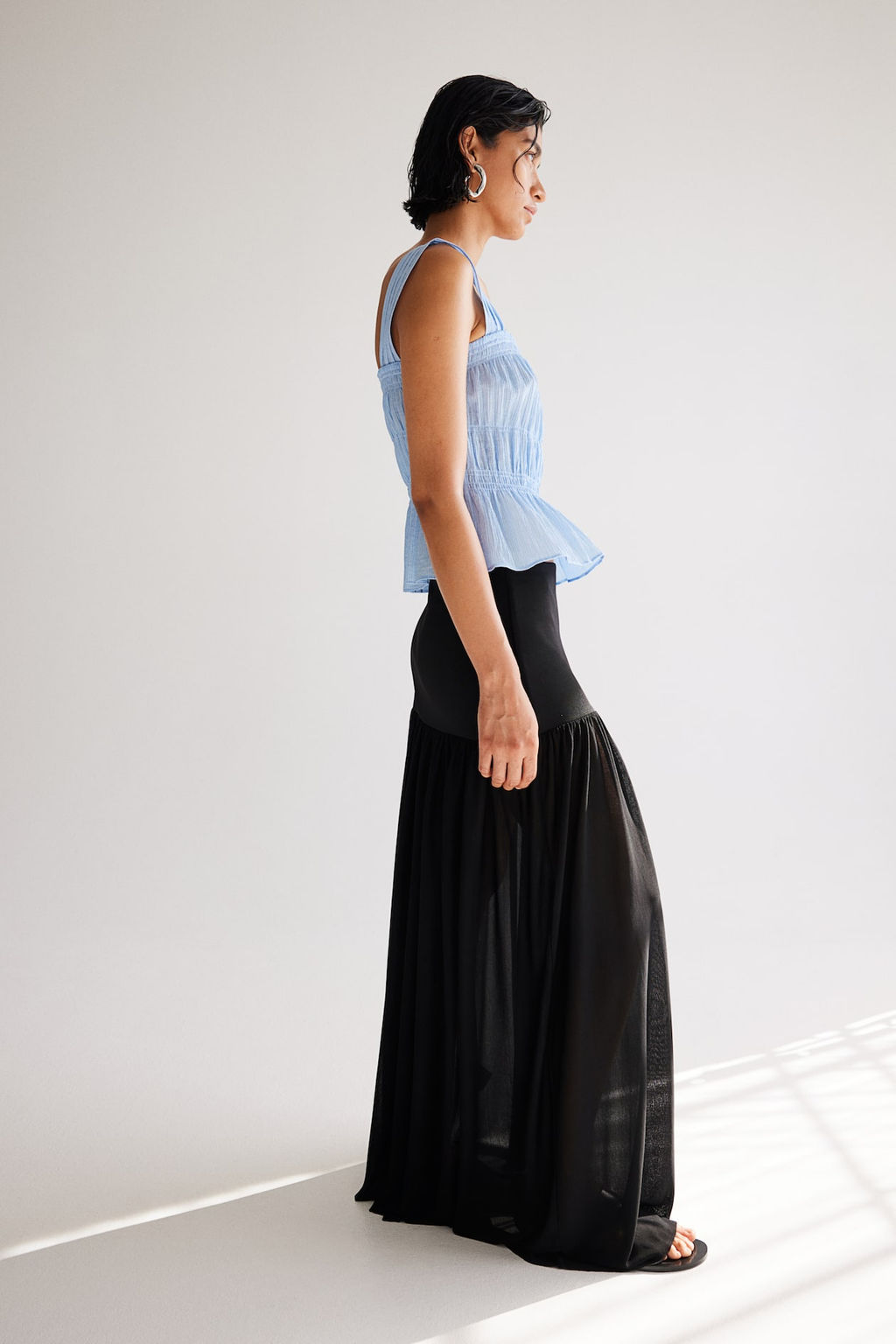 Top de crepe con peplo - H&m фото 5