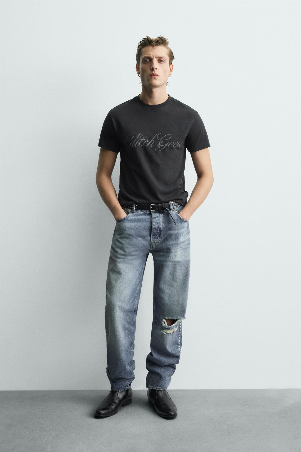 WASHED SLOGAN CROPPED FIT T-SHIRT - Zara фото 8