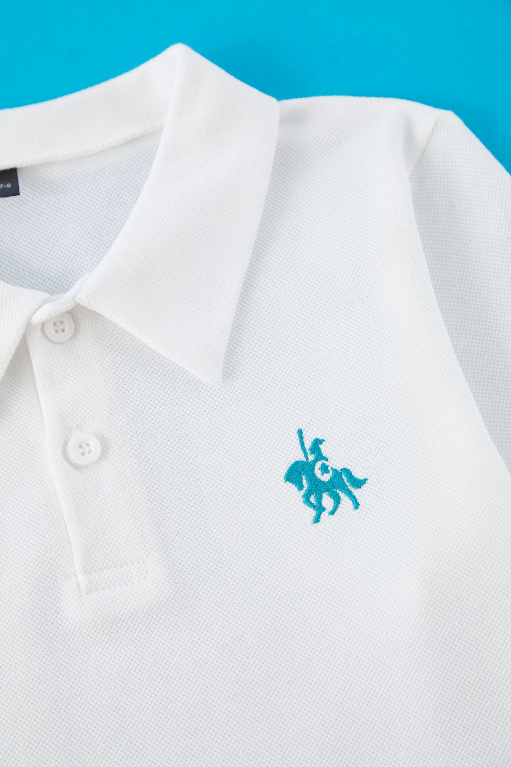 Bebe Mavisi Erkek Cocuk %100 Pamuk Bask?l? Polo Yaka Orme T-Shirt TKDSS25TS00081 - Trendyolmilla фото 9