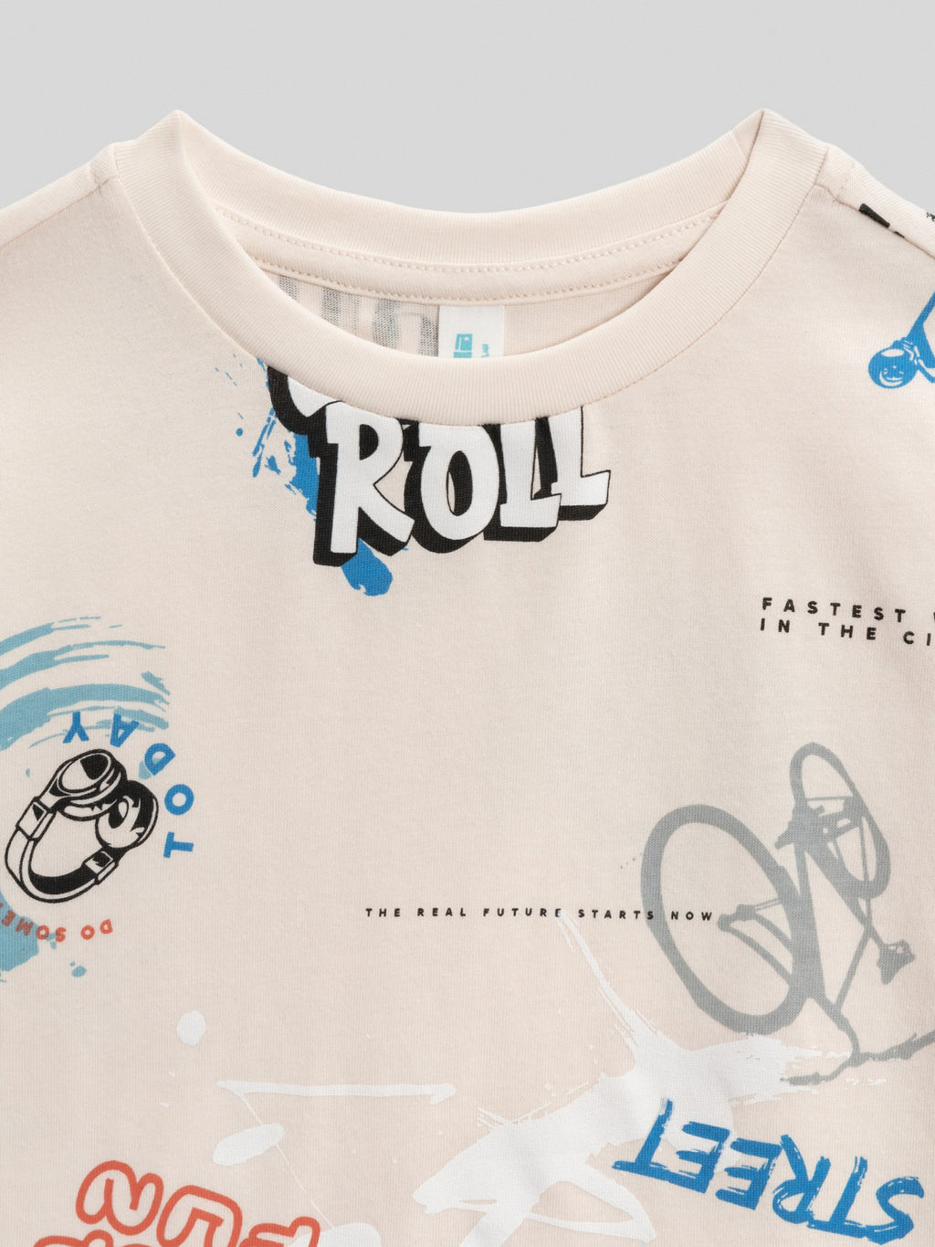 Футболка детская для мальчиков Acoola Brownie кремовая  фото 4