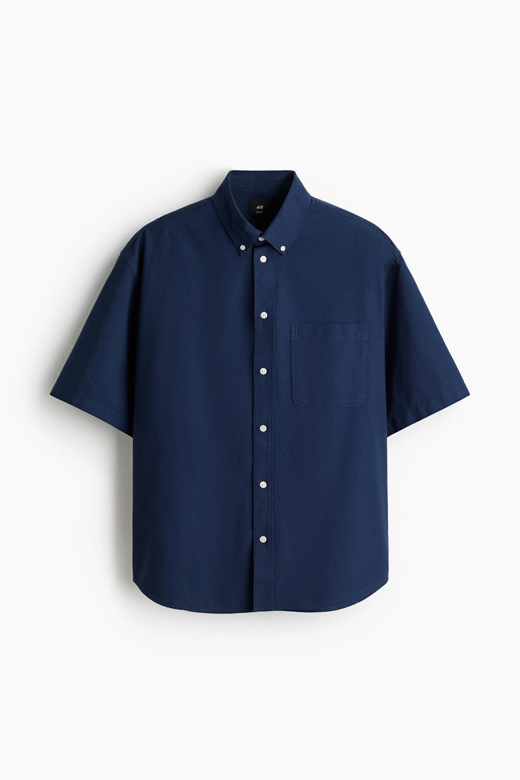 Camisa Oxford de manga corta Relaxed Fit - H&m фото 6