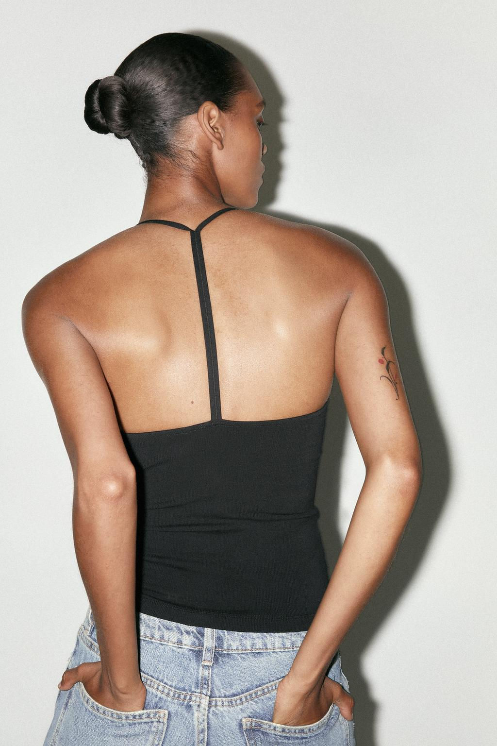 HALTER TOP WITH STRAP DETAIL - Zara фото 11