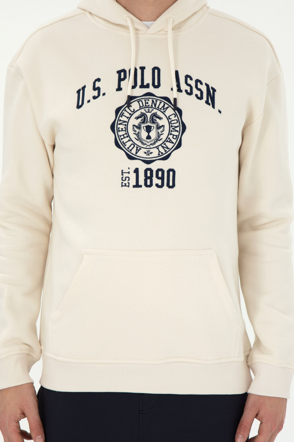 Мужской кремовый свитшот Неожиданная скидка в корзине - U.s. polo assn фото 13