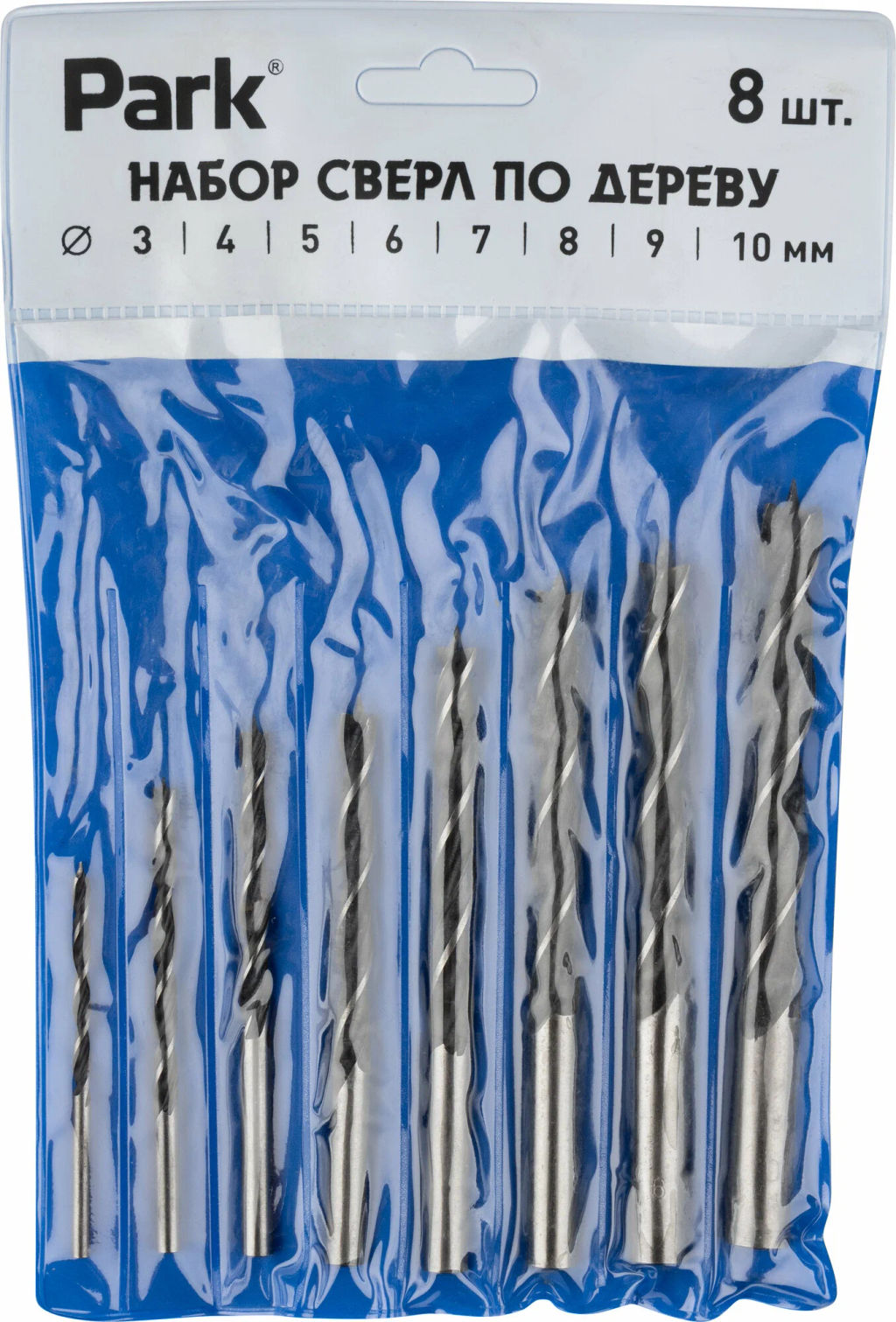 Набор сверл по дереву 8шт (3-10мм) 107350 - Скрап фото 5