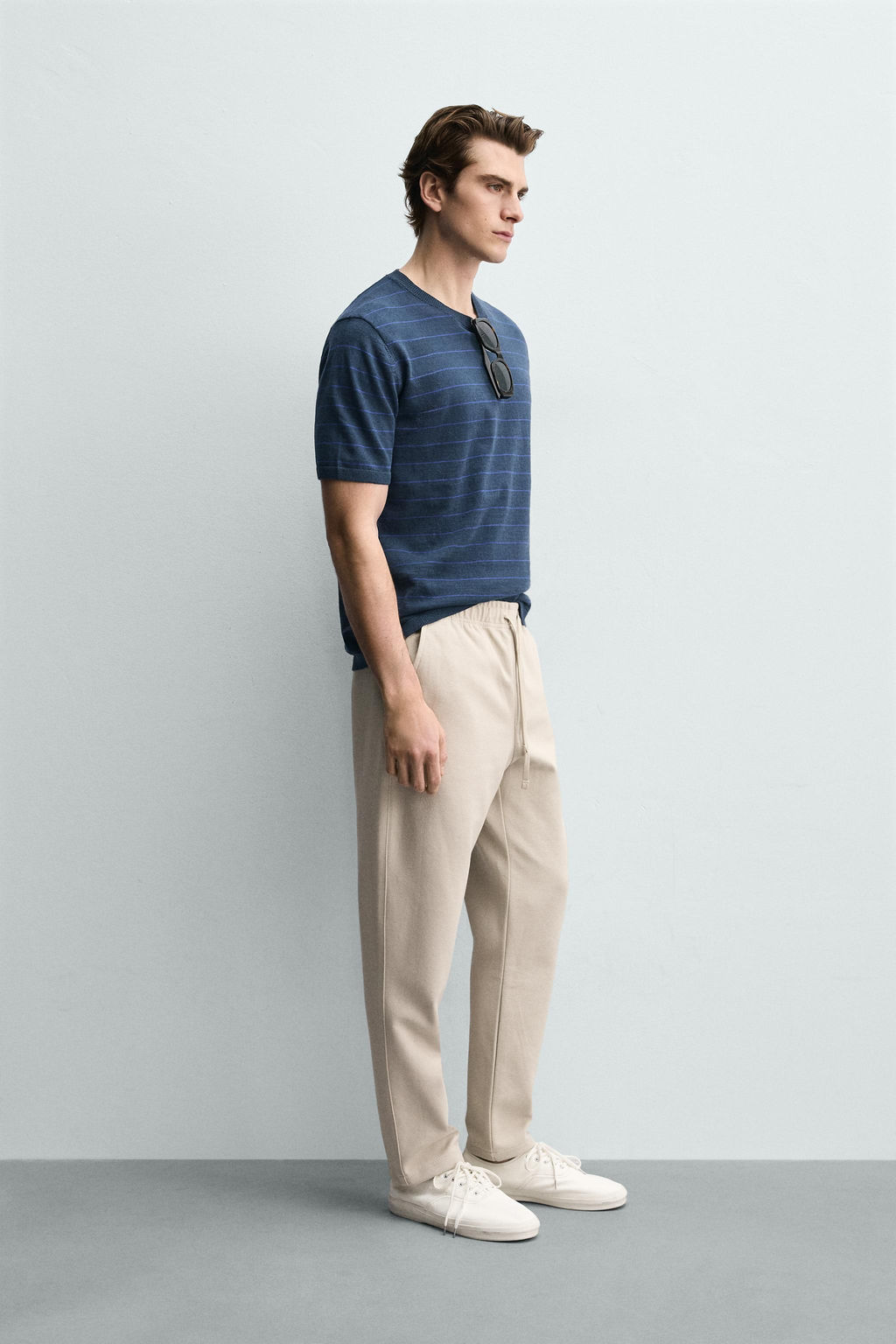 PANTAL?N CINTURA JOGGER CONFORT / Beige - Zara фото 4